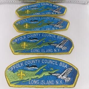 BSA Suffolk County Council, Long Island, N.Y. Set Of 4